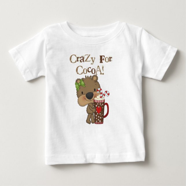 Camiseta Para Bebê Rapariga Louca Por Cacau (Frente)