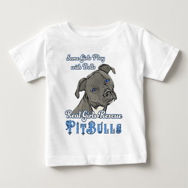Camiseta Para Bebê Raparigas Reais Resgate Touros (Frente)