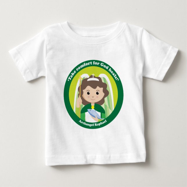 Camiseta Para Bebê Raphael, o Arcanjo (Frente)