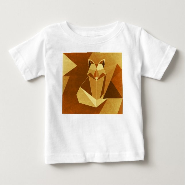 Camiseta Para Bebê raposa (Frente)