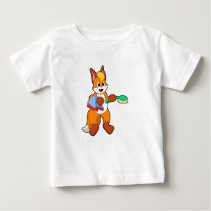 Camiseta Para Bebê Raposa com Toalha e Pincel