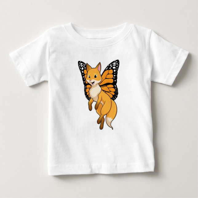 Camiseta Para Bebê Raposa com Wing (Frente)
