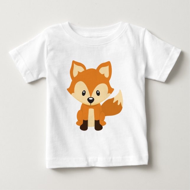 Camiseta Para Bebê Raposa Foxy (Frente)