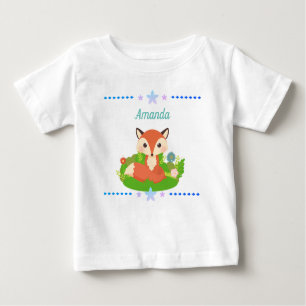 Camiseta Para Bebê Raposa-Pequena