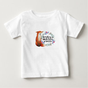 Camiseta Para Bebê raposas do tempo dos deuses