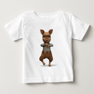 Camiseta Para Bebê Rapper Pig