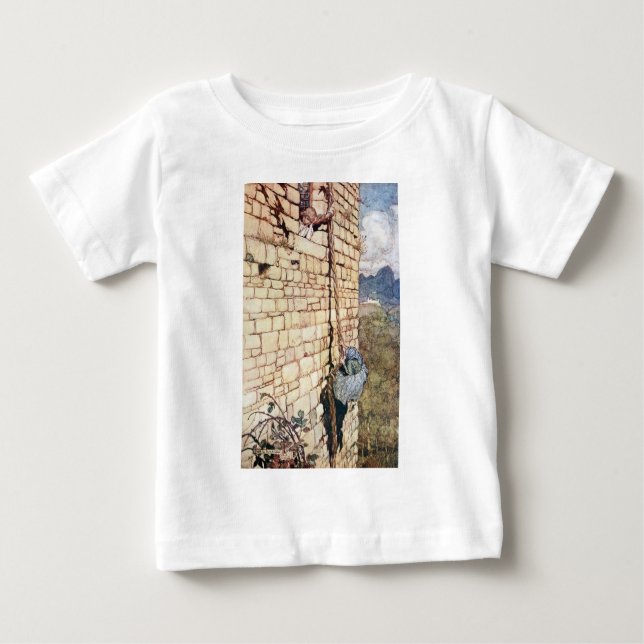 Camiseta Para Bebê Rapunzel (Frente)