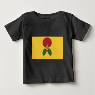 Camiseta Para Bebê Rasta Colors Abstrato Art Impressão