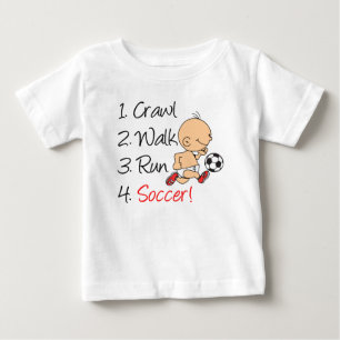 Camiseta Para Bebê Rastreamento Ande Executar Futebol