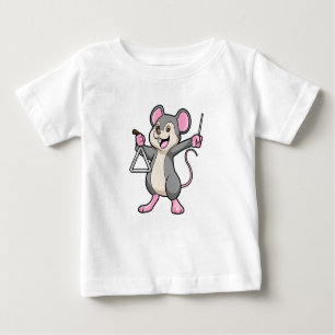 Camiseta Para Bebê Rat Music com Triangel