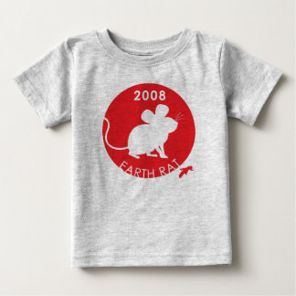 CAMISETA PARA BEBÊ RATO DE TERRA DE 2008