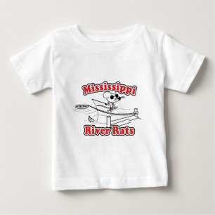 Camiseta Para Bebê Rato do rio Mississípi