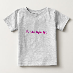 Camiseta Para Bebê Rato futuro do Gym