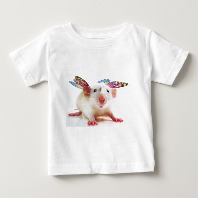 Camiseta Para Bebê Ratos de Flutterby! (Frente)