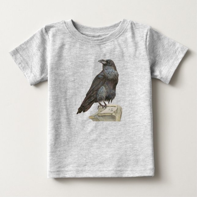 Camiseta Para Bebê Raven (Frente)