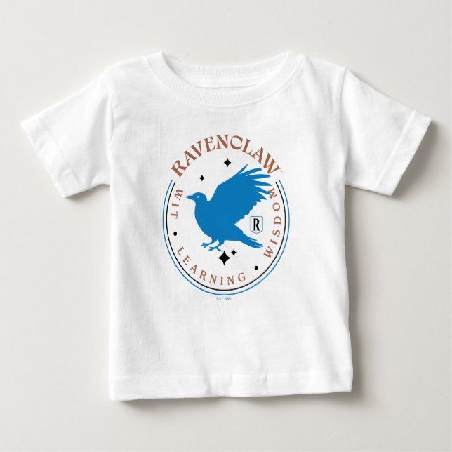 Camiseta Para Bebê RAVENCLAW™ Blue Eagle House Pride Badge (Frente)