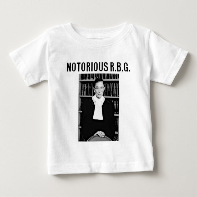 Camiseta Para Bebê RBG notório (Frente)
