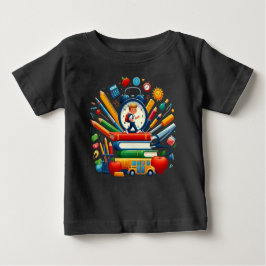 Camiseta Para Bebê Ready for School: Dynamic Back to School Essential