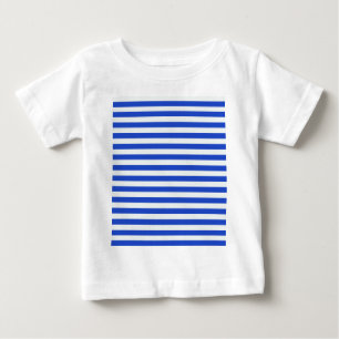 Camiseta Para Bebê Real Blue Combination Stripes por Shirley Taylor