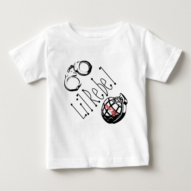 Camiseta Para Bebê Rebelde de Lil (Frente)