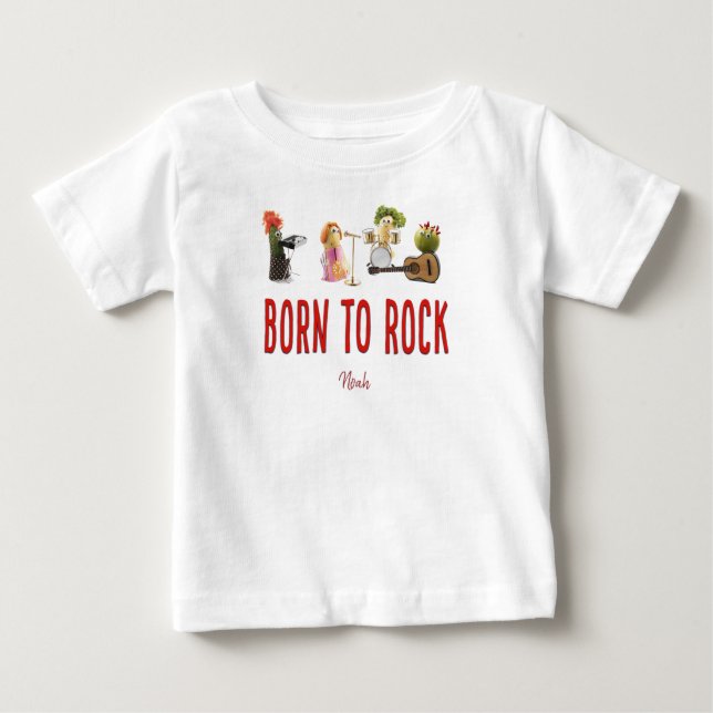 Camiseta Para Bebê Recém-nascido bebê recém-nascido para rocha camise (Frente)