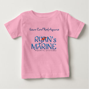 Camiseta Para Bebê Recife de corais futuro Aquarist