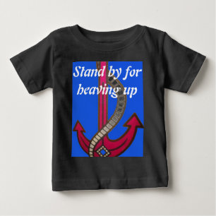 Camiseta Para Bebê Red Anchor Art Impressão