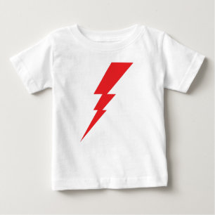 Camiseta Para Bebê Red Flash Lightning Bolt
