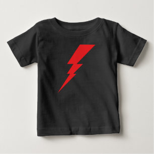 Camiseta Para Bebê Red Flash Lightning Bolt