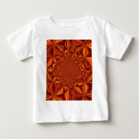 Red Kaleidoscope Digital Art Pattern- 28503