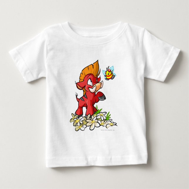Camiseta Para Bebê Red Moehog e Buzz (Frente)