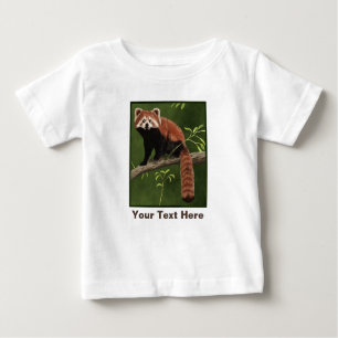 Camiseta Para Bebê Red Panda