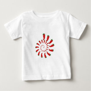 Camiseta Para Bebê Red Pepper Diva Spiral