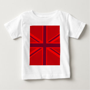 Camiseta Para Bebê Red Version British Union Jack Decor