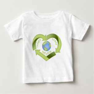 Camiseta Para Bebê Reduza, reúso, recicl