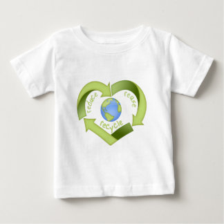 Camiseta Para Bebê Reduza, reúso, recicl