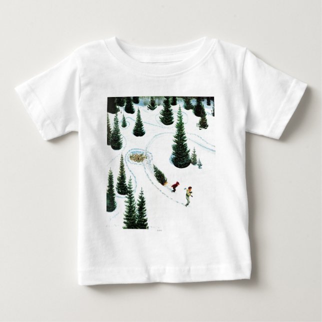 Camiseta Para Bebê Reduzindo a árvore (Frente)