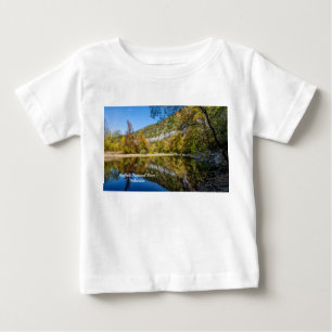Camiseta Para Bebê Reflexões De Queda De T-shirt Do Rio Buffalo
