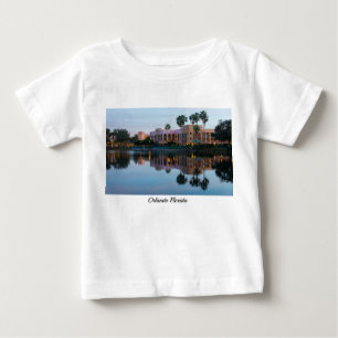 Camiseta Para Bebê Reflexos do Resort Noturno