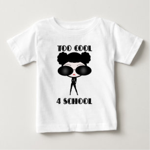 Camiseta Para Bebê Refrigere demasiado a escola 4