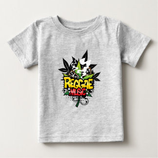 Camiseta Para Bebê Reggae Music