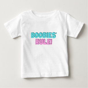Camiseta Para Bebê Regra de Boobies