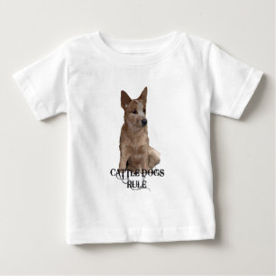 Camiseta Para Bebê Regra dos cães do gado