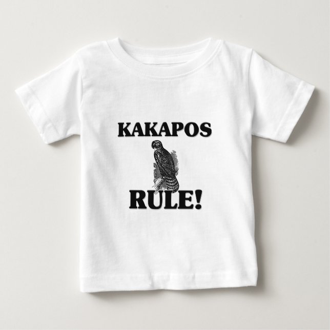 Camiseta Para Bebê Regra dos KAKAPOS! (Frente)