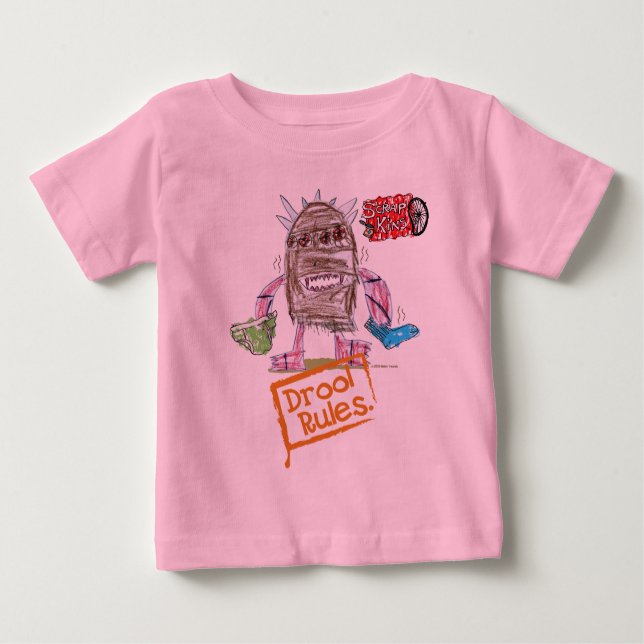 Camiseta Para Bebê Regras de Lista Orgânica (Frente)