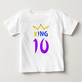 Camiseta Para Bebê Rei 10