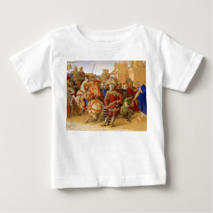 Camiseta Para Bebê Rei Arthur e Cavaleiros da Mesa redonda
