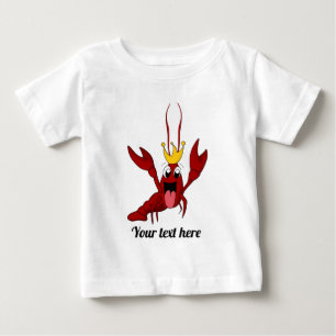Camiseta Para Bebê Rei das lagostas