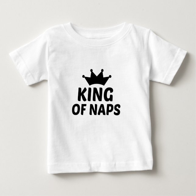 CAMISETA PARA BEBÊ REI DE NAPS (Frente)