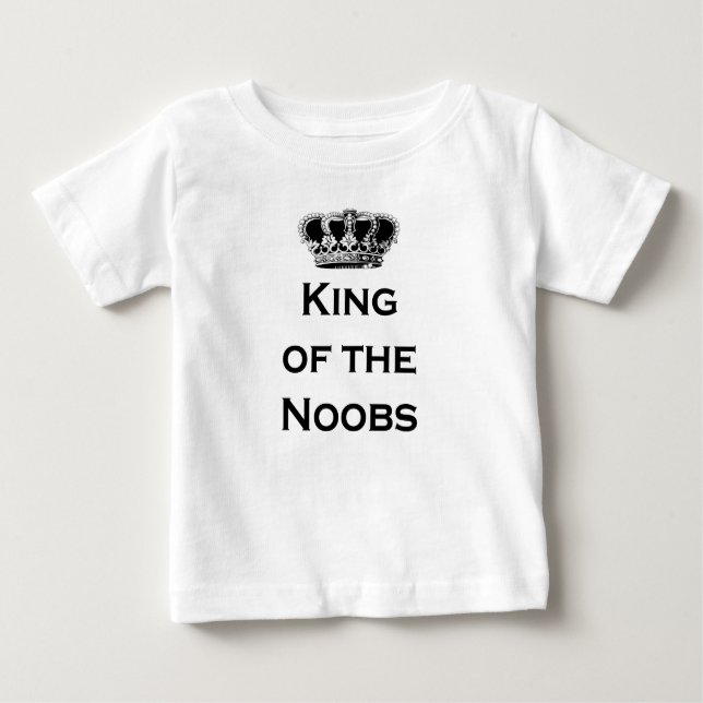 Camiseta Para Bebê Rei dos noobs (Frente)